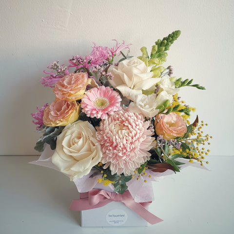 Pastel Heaven Box Arrangement